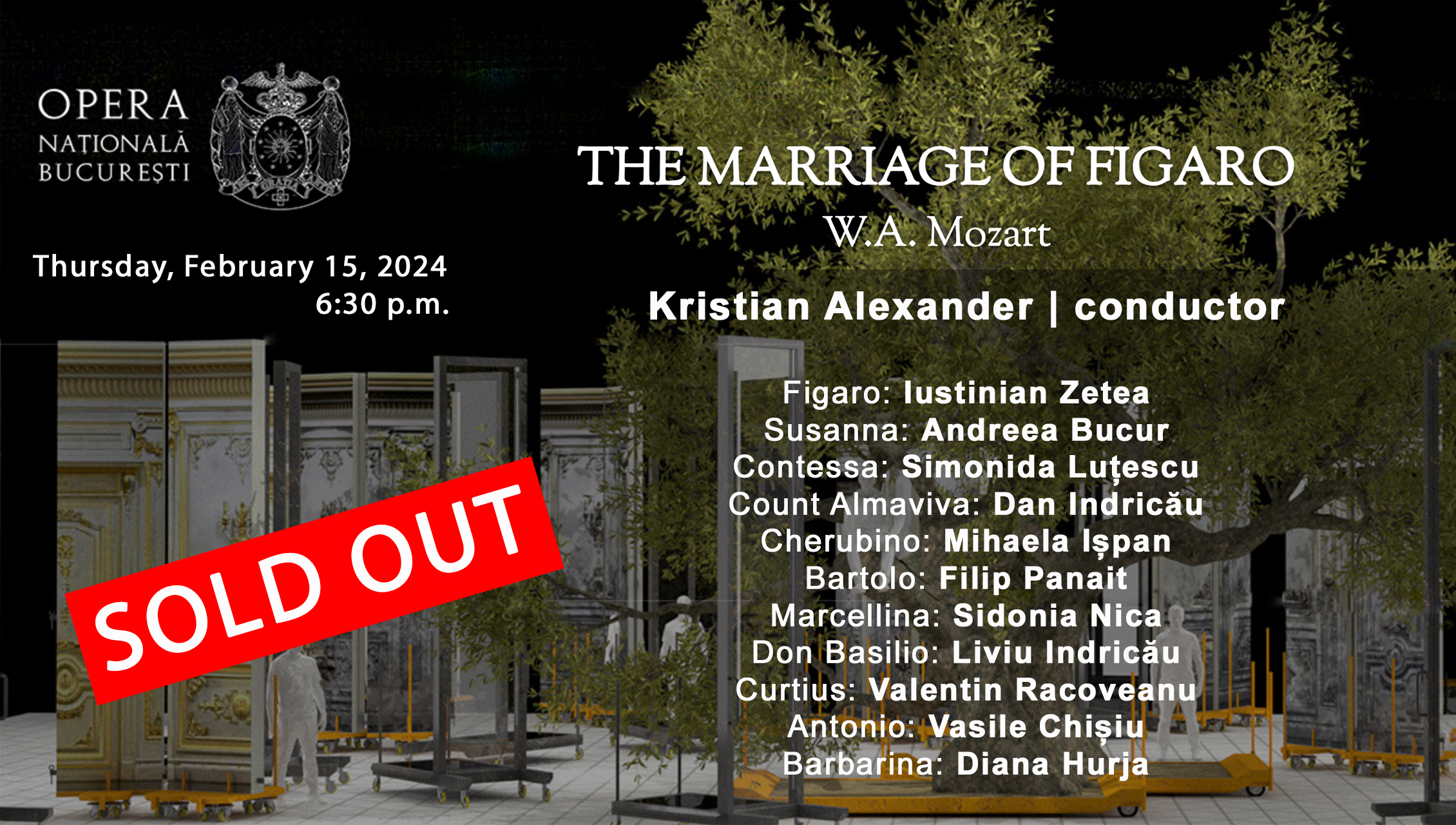 The marriage of Figaro (FB) – sold out